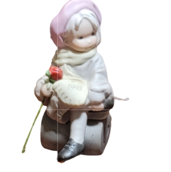 NBM bahner studios AG Bisque Porcelain Figurine Pretty as a Picture 1998 set 2 - Picture 15 of 16